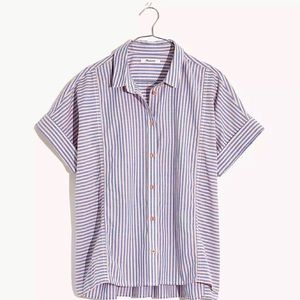 Madewell Lakeline Button-Up Shirt in Stripe-Play